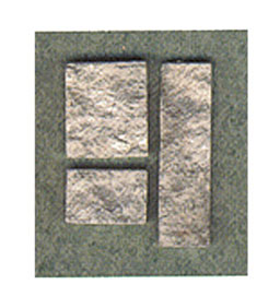 Dollhouse Miniature Cut Stone Veneer Gray 72Sq